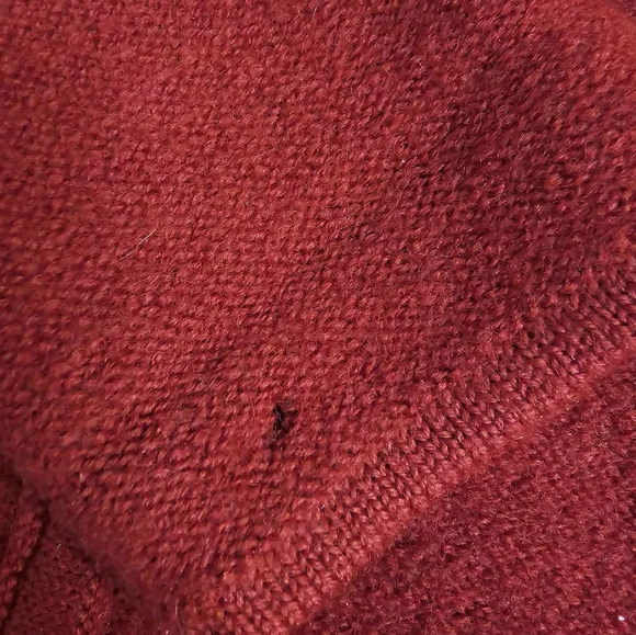 Pendleton Vintage Women's Size Medium 100% Wool Deep Red Sweater Cardigan - Picture 8 of 10